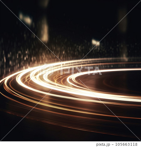 Lights of cars with night. Long exposure 105663118