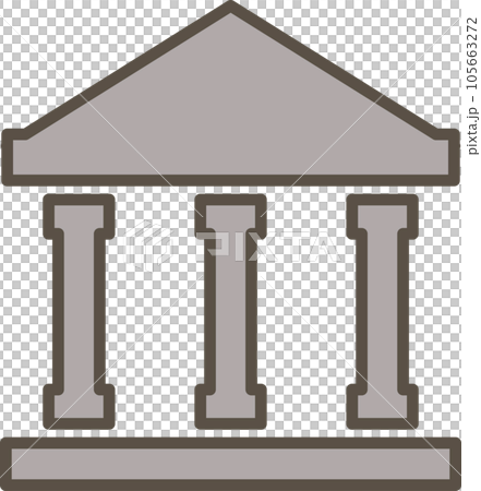 Torii, shrine, bank simple illustration icon Torii, shrine, bank simple illustration icon 105663272