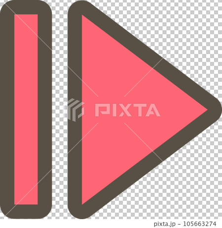 Simple illustration of red arrow 105663274