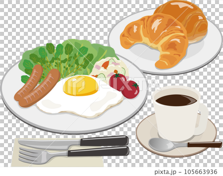 煎蛋早餐套餐 105663936