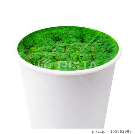 Matcha green tea isolated on white Matcha green tea isolated on white 105663999
