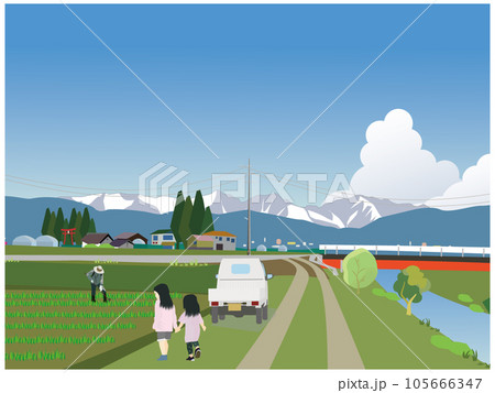 田舎の夏景色 105666347