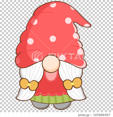 a dwarf wearing a watermelon costume 105666407