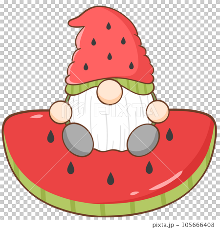 dwarf with watermelon 105666408