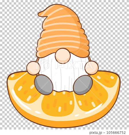 a dwarf holding a fruit 105666752