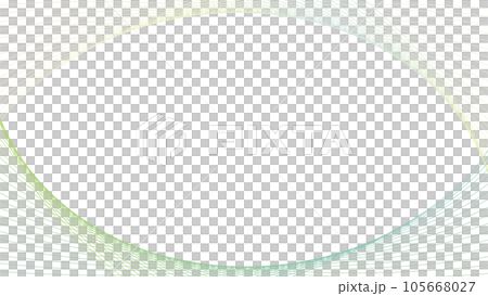 Color line wave frame and white background illustration 105668027