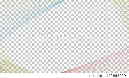 Color line wave frame and white background illustration Color line wave frame and white background illustration 105668029