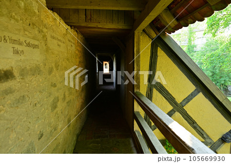 ローテンブルク旧市街の市壁/ドイツ ローテンブルク旧市街の市壁/ドイツ 105669930