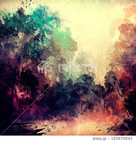 Forest in graffiti style with copy space Forest in graffiti style with copy space 105670085