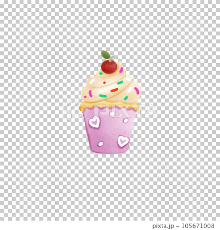 set of colorful cupcakes 105671008