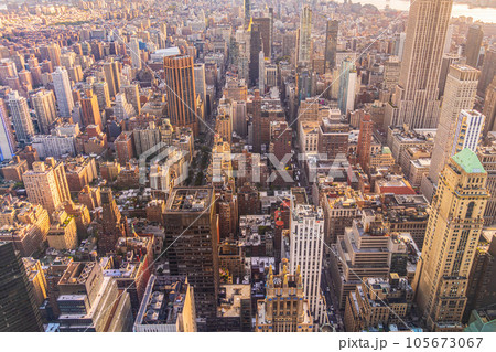 Manhattan's skyline, cityscape of New York City in the United State 105673067