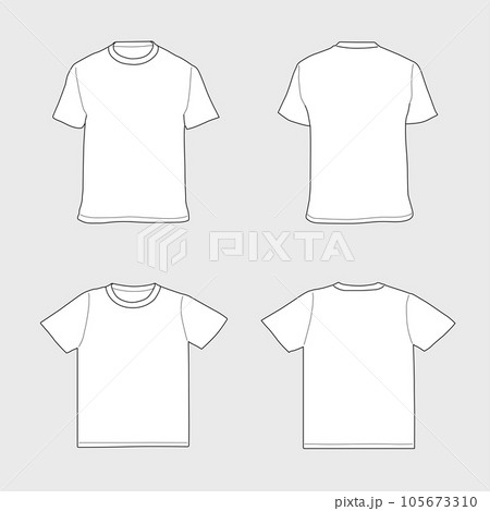 Tシャツ テンプレートセット 105673310