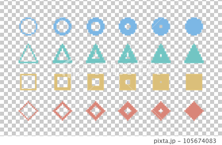 點圖、人物、可愛裝飾插畫集、圓三角形、正方形、菱形、像素 點圖、人物、可愛裝飾插畫集、圓三角形、正方形、菱形、像素 105674083