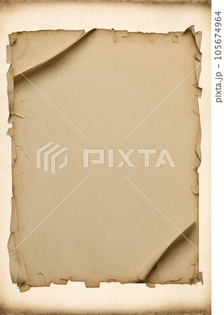 Used old paper poster. Weathered paper texture background 105674964