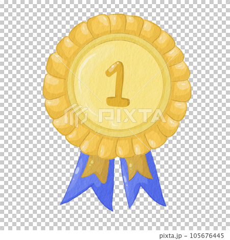 gold medal with ribbon gold medal with ribbon 105676445