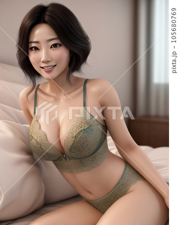 ランジェリーの女性 105680769