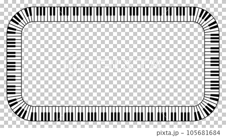 keyboard rectangular frame 105681684