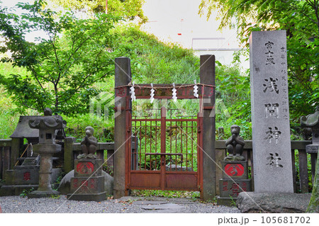 小野照崎神社の富士塚 下谷坂本富士（東京都台東区下谷） 105681702