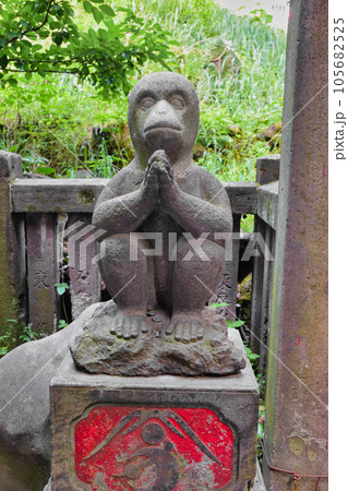 小野照崎神社 富士塚の狛猿(東京都台東区下谷) 小野照崎神社 富士塚の狛猿(東京都台東区下谷) 105682525