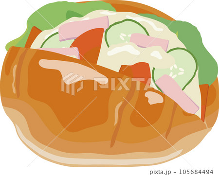 惣菜ロールパン　ポテトサラダ 105684494