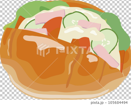 惣菜ロールパン　ポテトサラダ 105684494