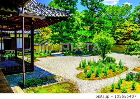 京都、蘆山寺の源氏庭 105685407