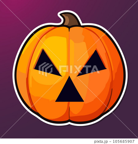 ハロウィンのかぼちゃのイラスト ハロウィンのかぼちゃのイラスト 105685907