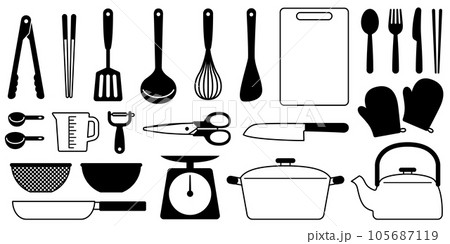 調理器具のイラストのセット 105687119