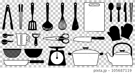 調理器具のイラストのセット 105687119