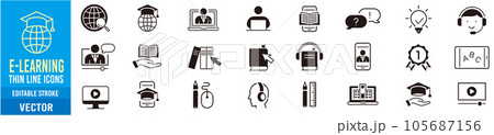 E-learningのイラスト素材 [105687156] - PIXTA