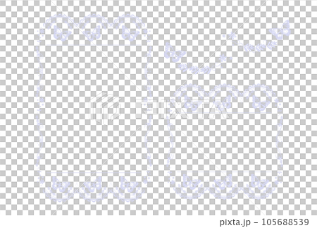 蝶々フレーム 105688539