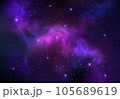 Vector colorful abstract universe backgroud with galaxies and glowing stars 105689619