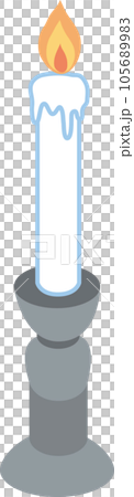 葬儀関係のイラスト_ろうそく_仏具 葬儀関係のイラスト_ろうそく_仏具 105689983