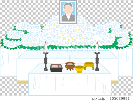 Funeral-related illustrations _ altar 105689991