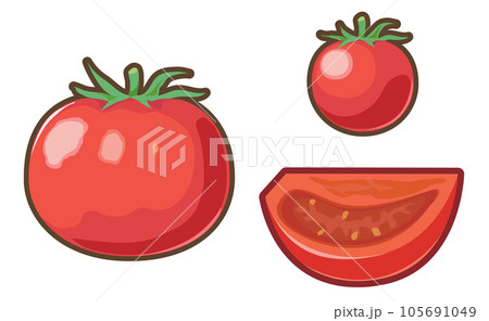 トマトのセットイラスト 105691049