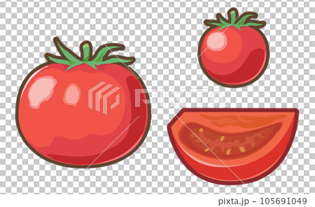 トマトのセットイラスト 105691049