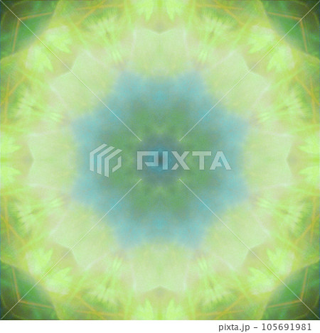 万華鏡のような幾何学模様_バック素材 105691981