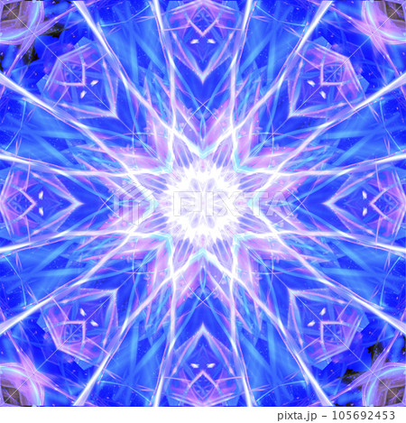 万華鏡のような幾何学模様_バック素材 万華鏡のような幾何学模様_バック素材 105692453