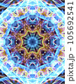 万華鏡のような幾何学模様_バック素材 105692541