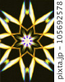 万華鏡のような幾何学模様_バック素材 105692578
