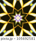 万華鏡のような幾何学模様_バック素材 105692581
