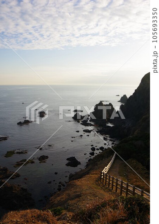 徳島県阿南市 蒲生田岬から太平洋を望む 徳島県阿南市 蒲生田岬から太平洋を望む 105693350