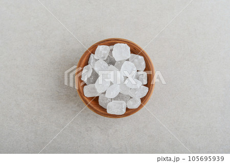 Close-up of organic crystalline rock sugar candy Close-up of organic crystalline rock sugar candy 105695939