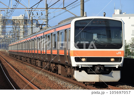 武蔵野線　209系　市川塩浜駅 105697057