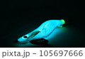 青く光るエギ 105697666