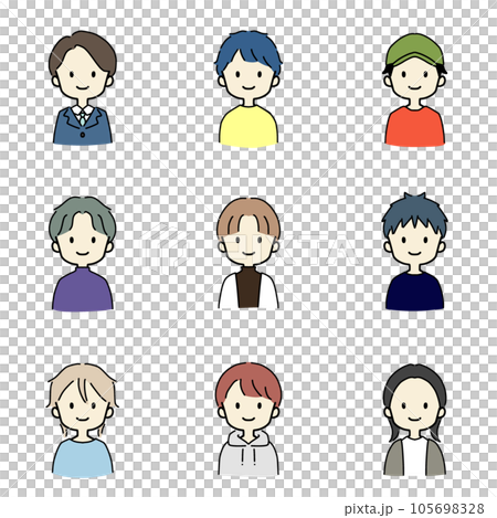 boy simple illustration icon boy simple illustration icon 105698328