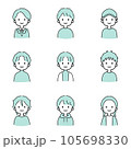 男の子のシンプルなイラストアイコン 105698330