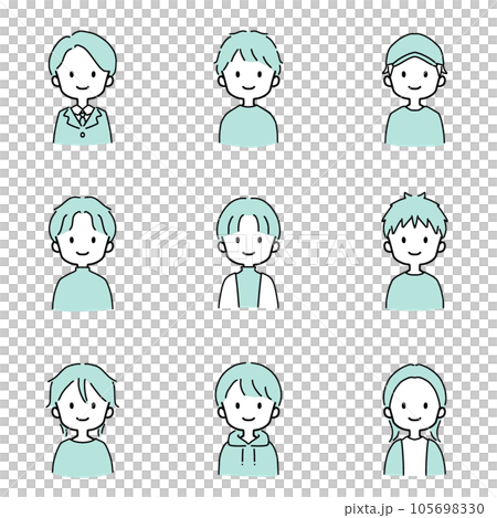 boy simple illustration icon boy simple illustration icon 105698330