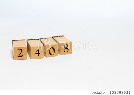 木ブロック 数字 木ブロック 数字 105698631