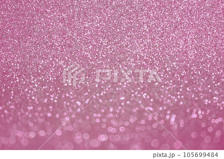 Abstract Glitter Background. Pink Texture Sparkling Shiny Paper for Christmas Holiday. Seasonal Wallpaper Decoration. Greeting and Wedding Invitation Card Design. Sparkle Lights and Bokeh Backdrop. 105699484